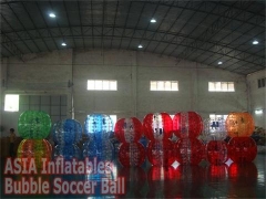 Colorful Bubble Soccer Ball and Balloons Show