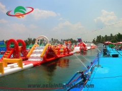 Inflatable Surfboards, Inflatable Aqua Run Challenge Water Pool Toys and Durable, Safe.