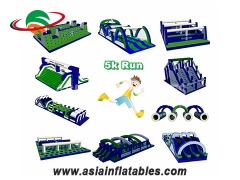 Top Quality Factory Direct Insane Inflatable Obstacle 5k Adult Extreme Sport Inflatable 5k Run For Sale