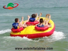 Customized 3 Person Inflatable Water Sports Jet Ski Towable Ski Boat Tube. Top Quality, 3 years Warranty.