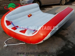 Custom Drop Stitch Inflatables, 2 Person Water Sports Floating Platform Inflatable FlyingTube Towable with Wholesale Price