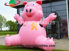 Extreme Giant Cartoon  Inflatable Pig For Congratulations