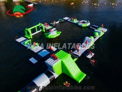 Customized Floating Water Park Inflatable Aqua Playground for Sea and Balloons Show
