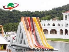 Top-selling customize 2 lanes Challange inflatable water slide adult or kids