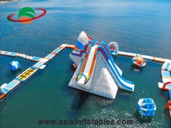 Top Quality Inflatable giant round slide aqua park giant slide air tight