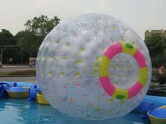 All The Fun Inflatables and Colorful Dots Zorb Ball
