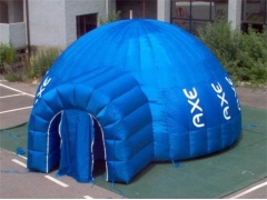 Надувная купольная палатка с туннелем