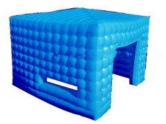 Синяя надувная кубическая палатка