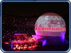 White Inflatable Portable Projection Dome