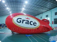 Inflatable Red Blimp Helium Balloon