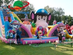 Щенячий патруль Fun World Jumping Inflatable Playground For Sale производителей